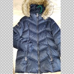Nautica Faux-Fur-Trim Water-Resistant Puffer coat